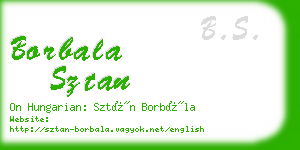 borbala sztan business card